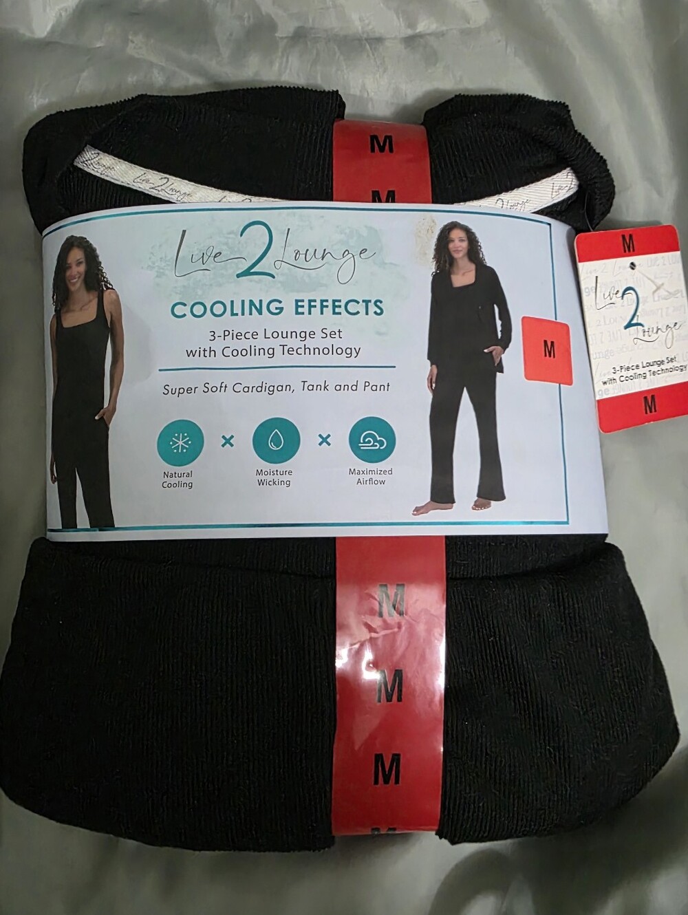 Women’s Black 3-Piece Cooling Lounge Set